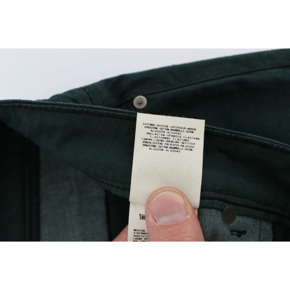 Ermanno Scervino Groene rechte jeans met Italiaanse flair Green Heren
