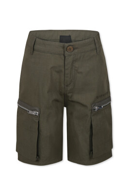 green-casual-shorts-with-embroidered-logo