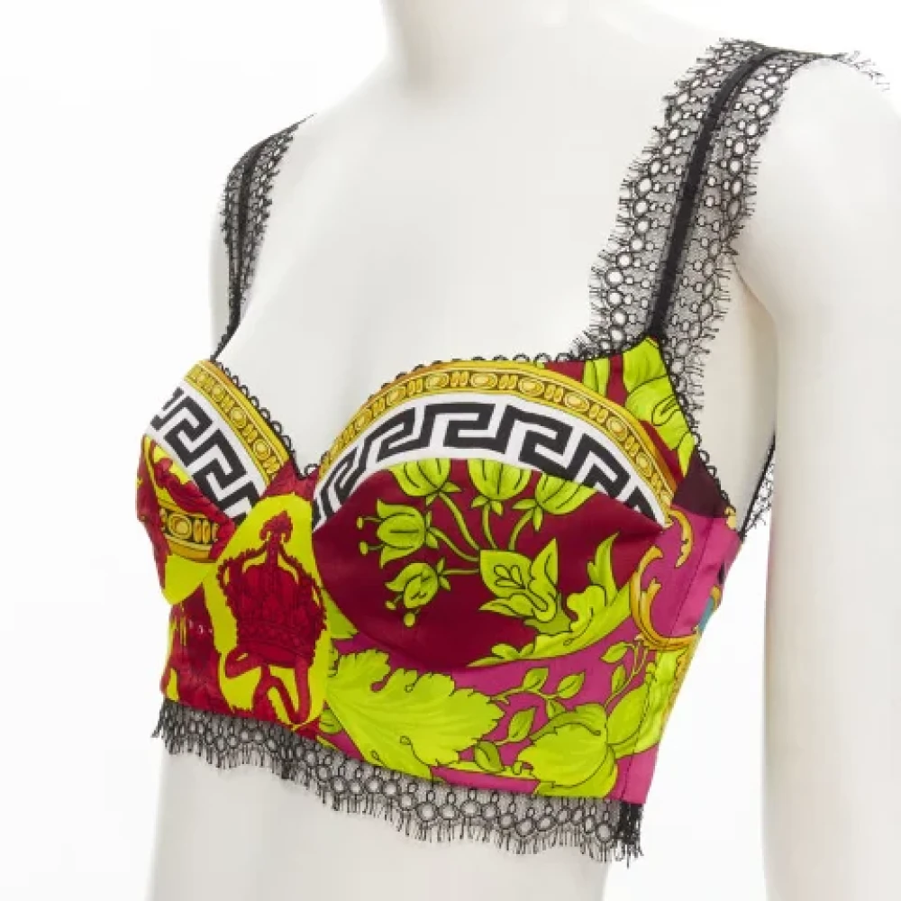 Versace Pre-owned Polyester tops Multicolor Dames