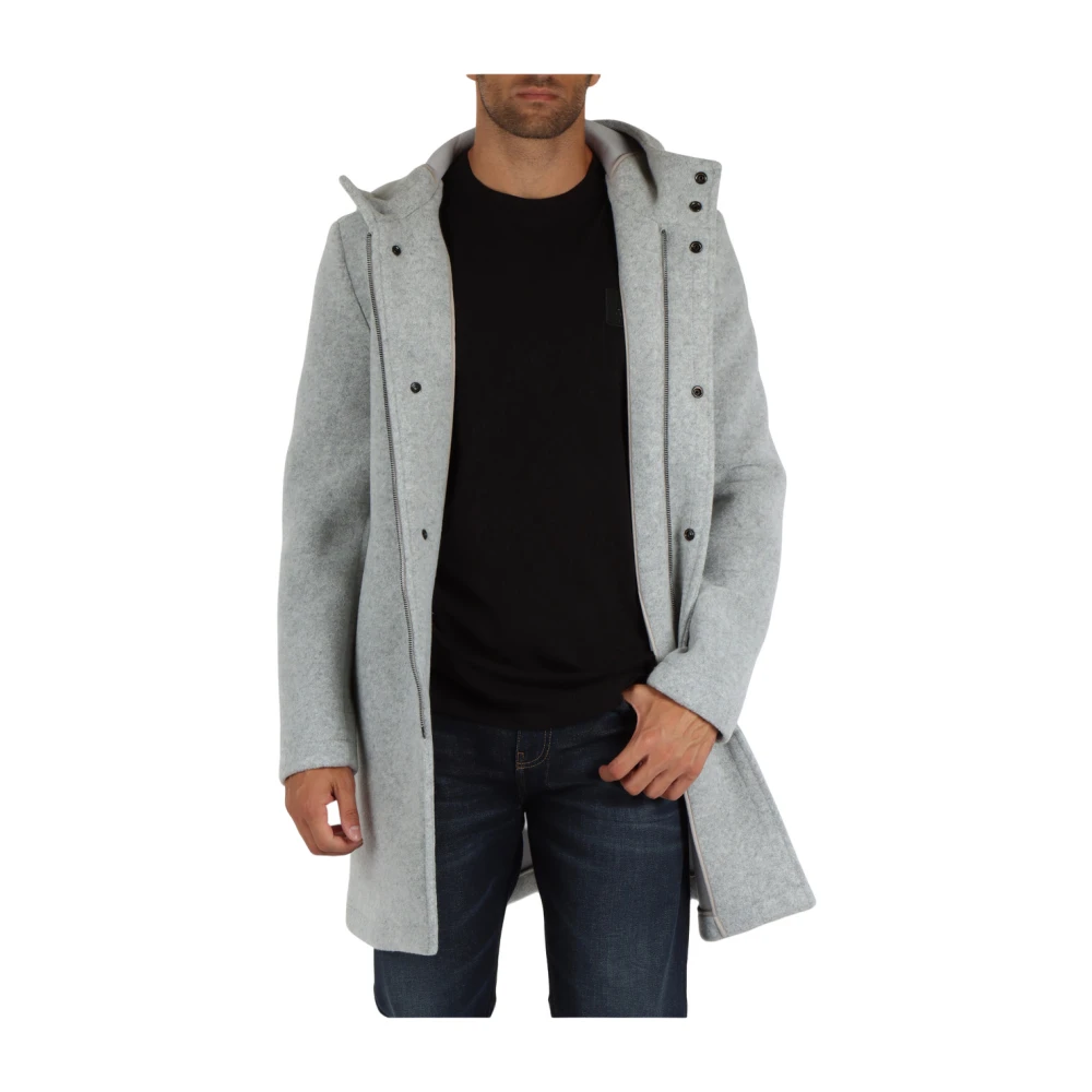 Colmar Wollen blend capuchonjas Cohesion Gray Heren