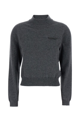 pull-en-cachemire-gris-avec-col-montant