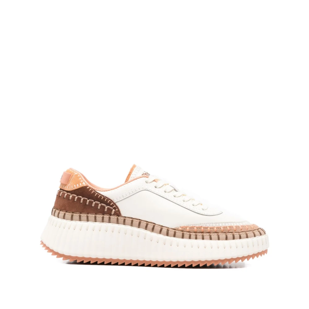 Chloé Platform Sneakers met Veters Dames Schoenen Veelkleurig Multicolor