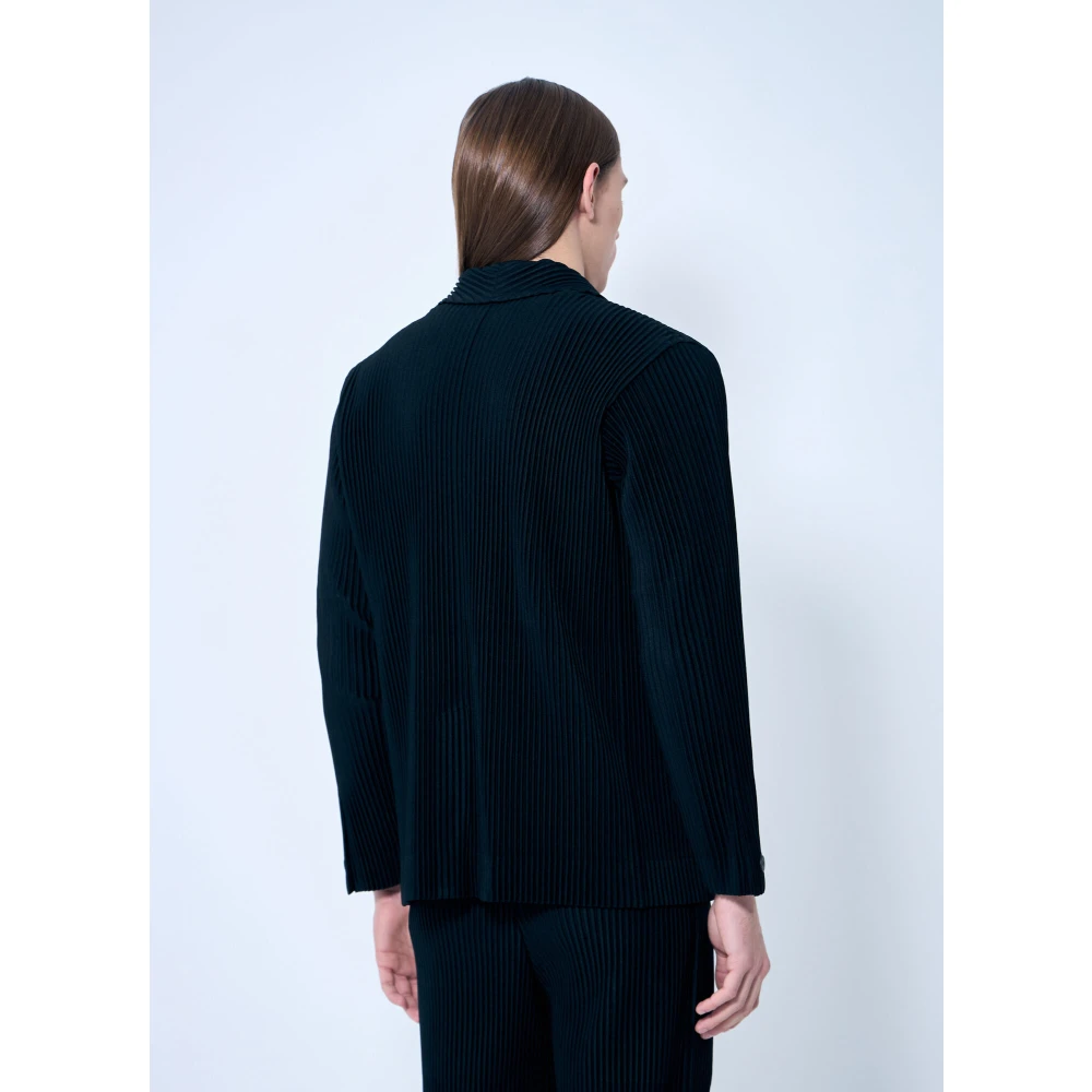 Issey Miyake Geplooide Blazer Black Heren