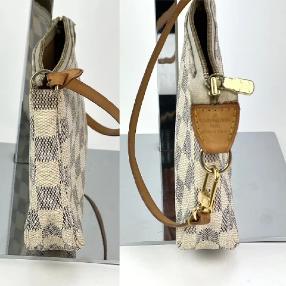 Louis Vuitton Vintage Pre-owned Leather handbags White Dames