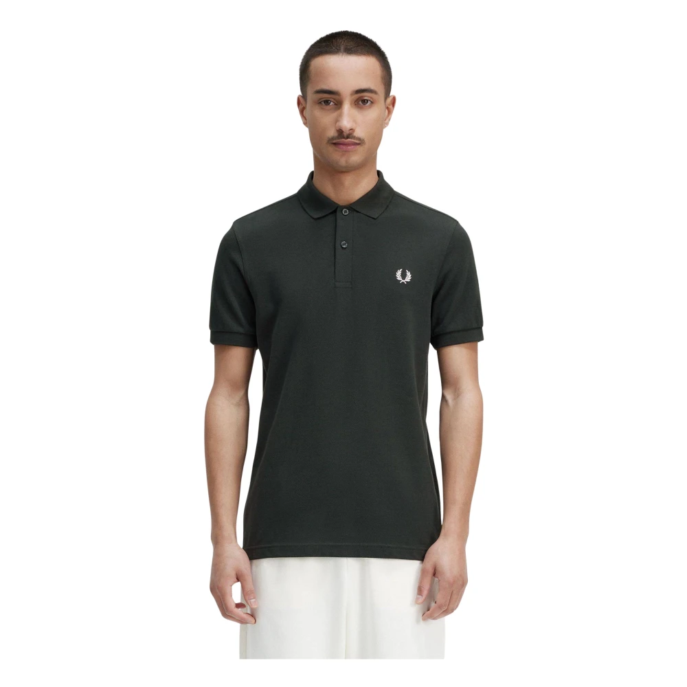 Fred Perry Klassisk Bomullspolo Slim Fit Green, Herr