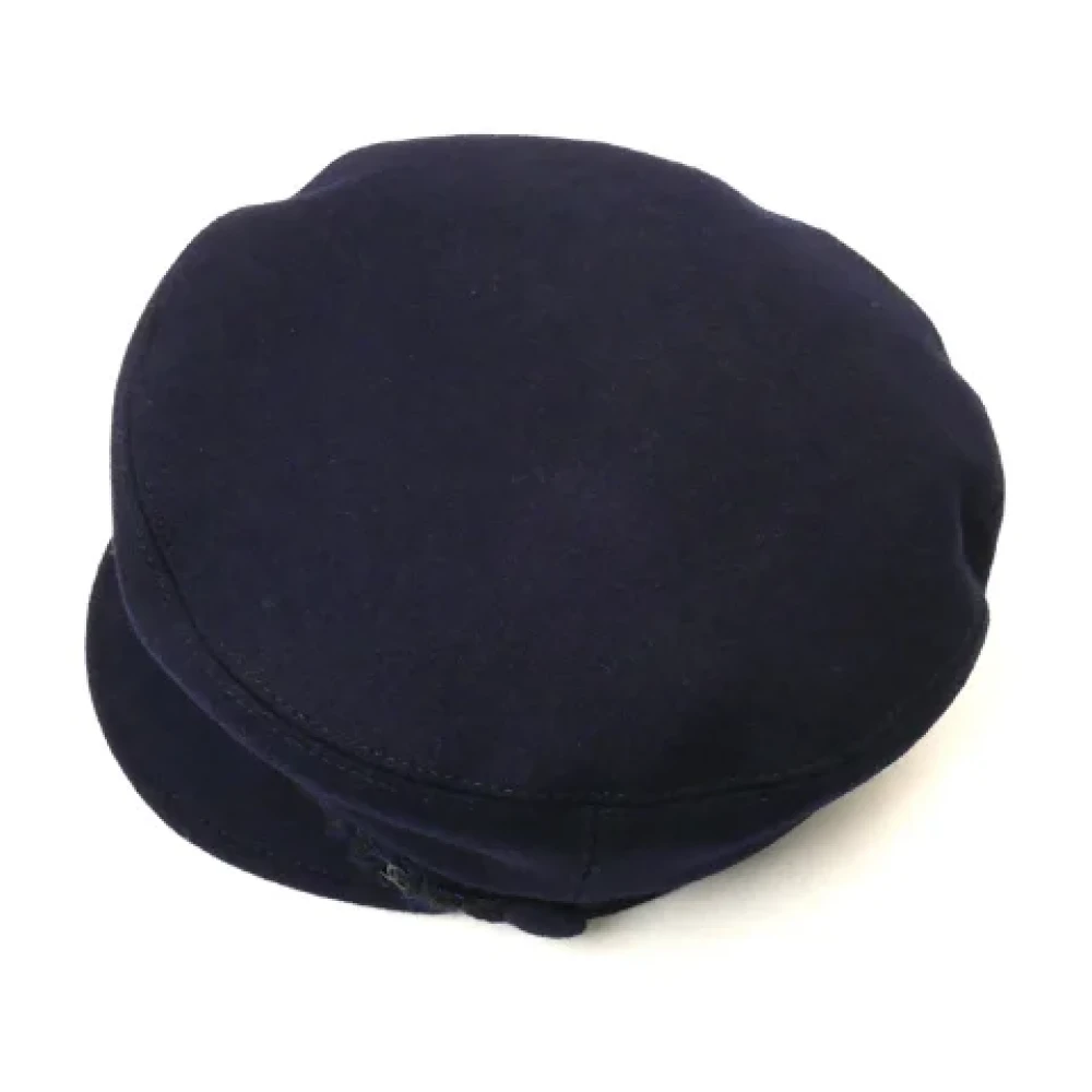 Chanel Vintage Pre-owned Canvas hats Blue Dames