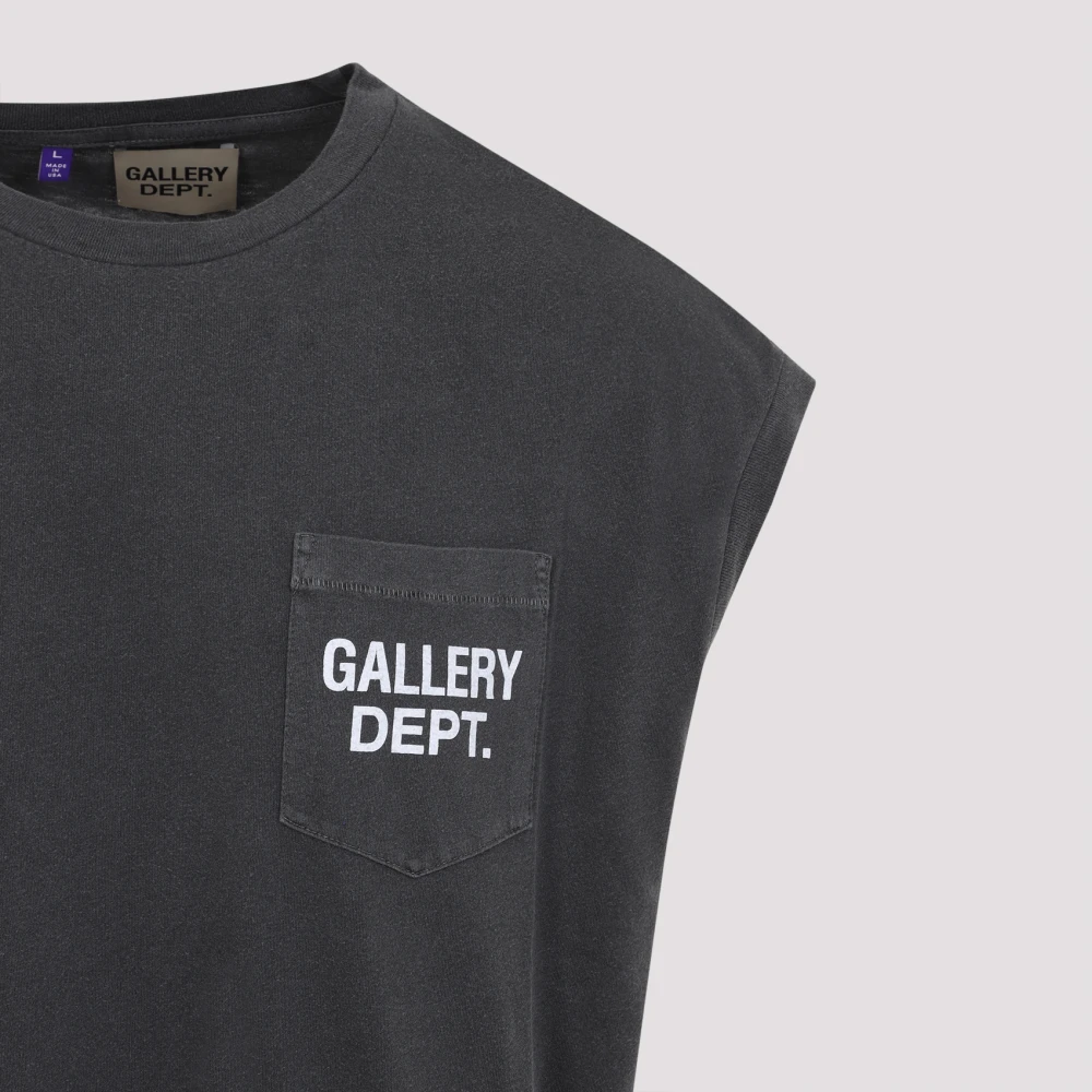 Gallery Dept. Vintage Zwarte Mouwloze Tee Black Heren