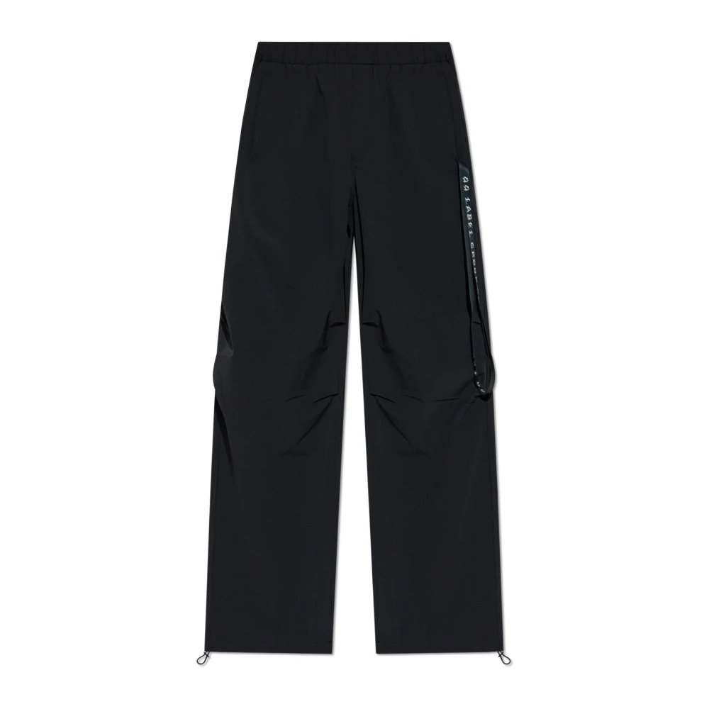 44 Label Group Men's Black Pants With Logo