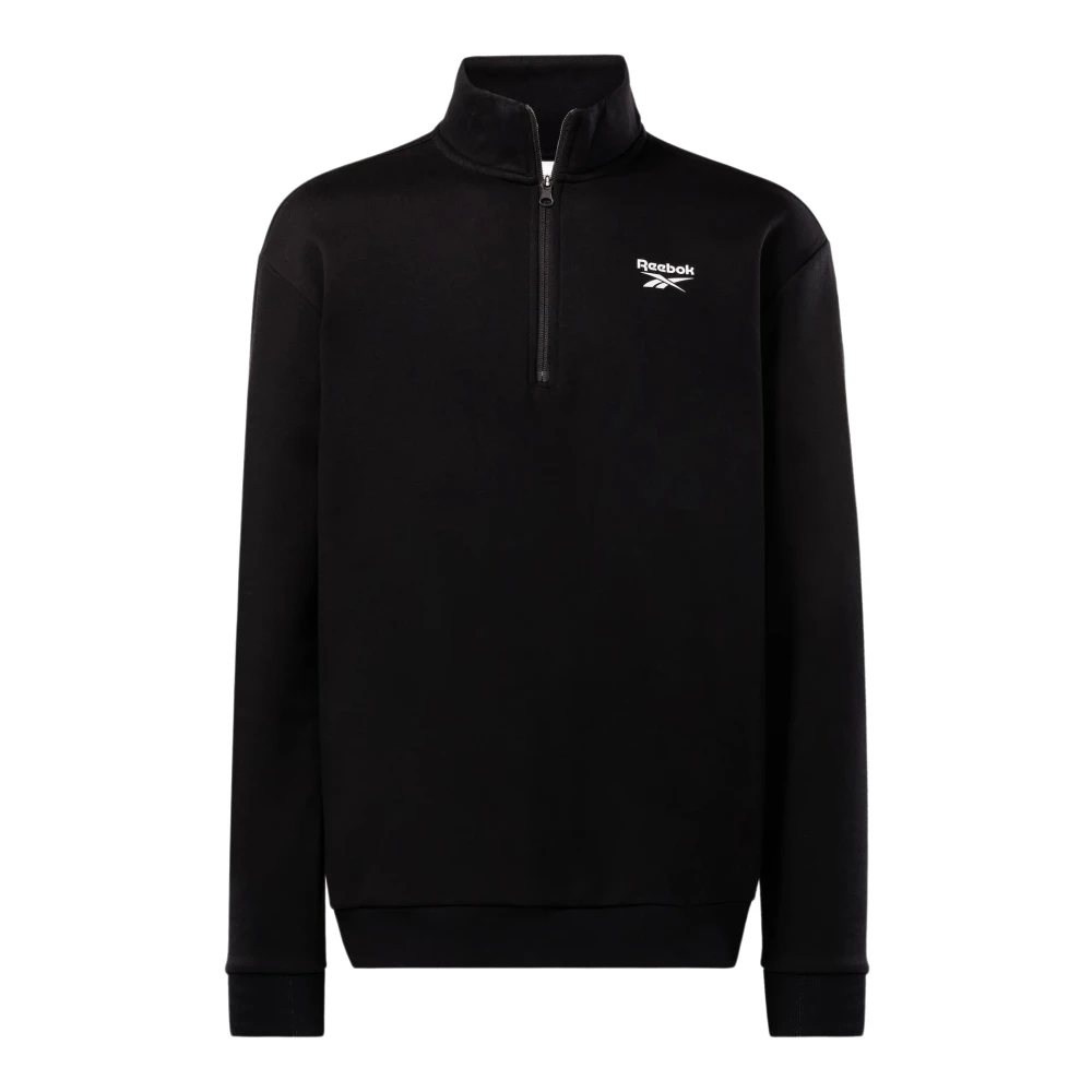 Reebok Kwart Zip Linkerborst Jas Black Heren