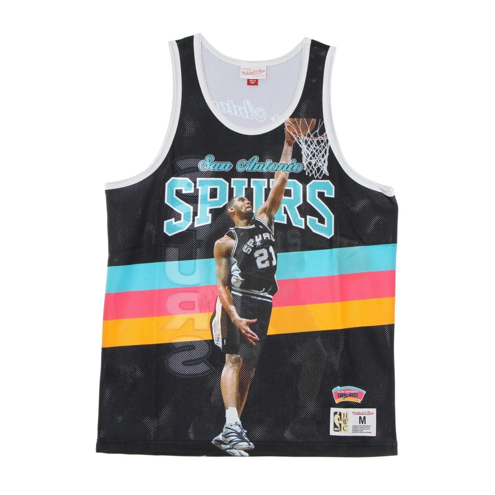 Mitchell & Ness NBA Basketbal Tanktop Tim Duncan Multicolor Heren