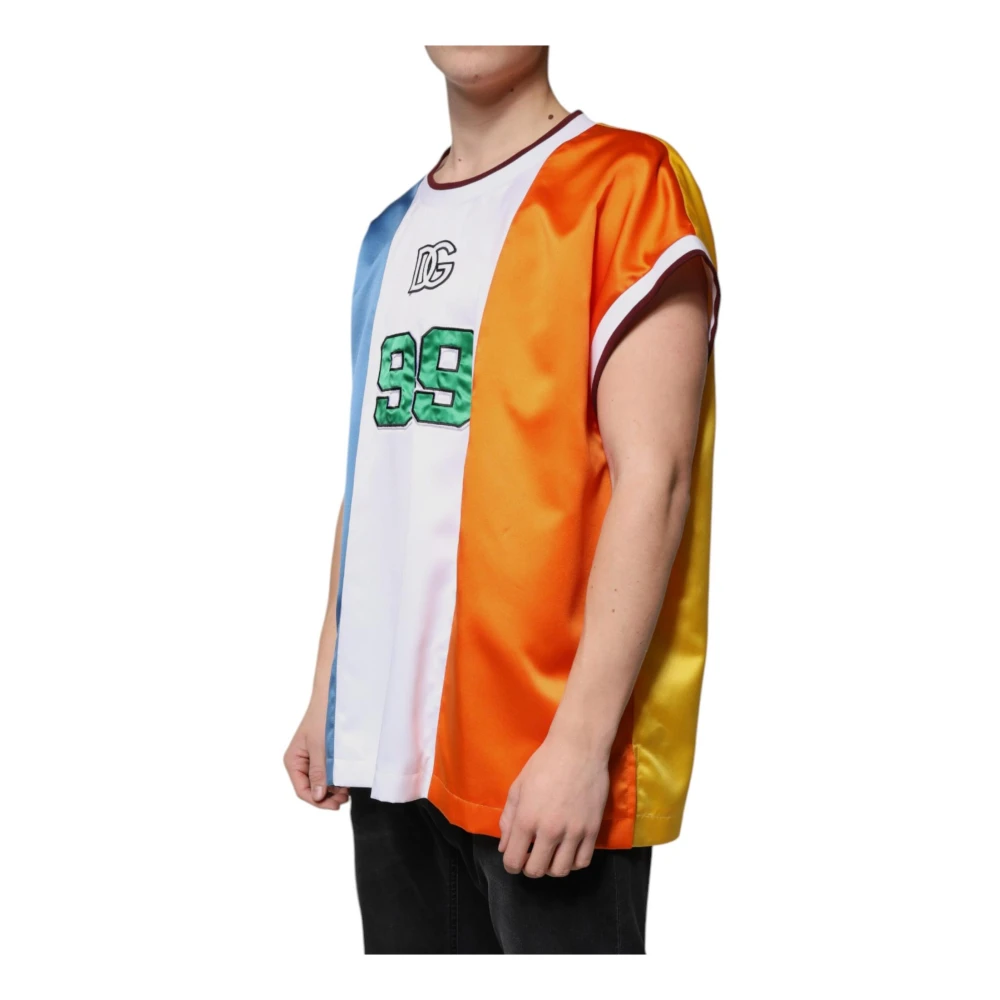 Dolce & Gabbana Multicolor Mouwloos Crew Neck T-shirt Multicolor Heren