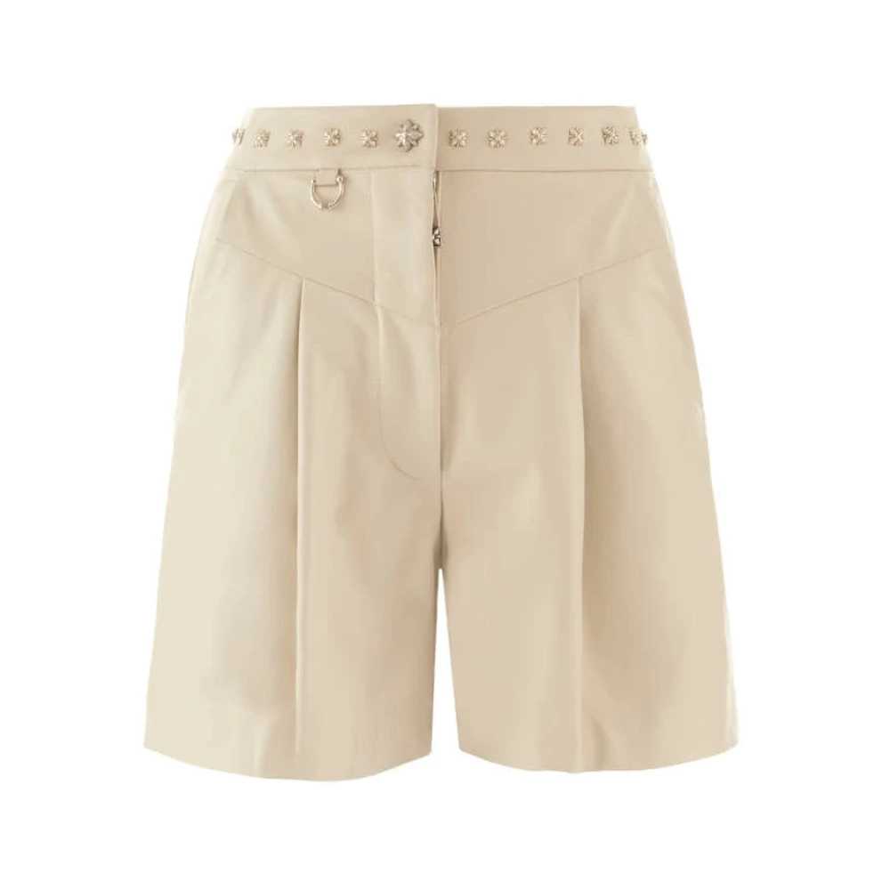 John Richmond Bermuda met plooien Beige Dames