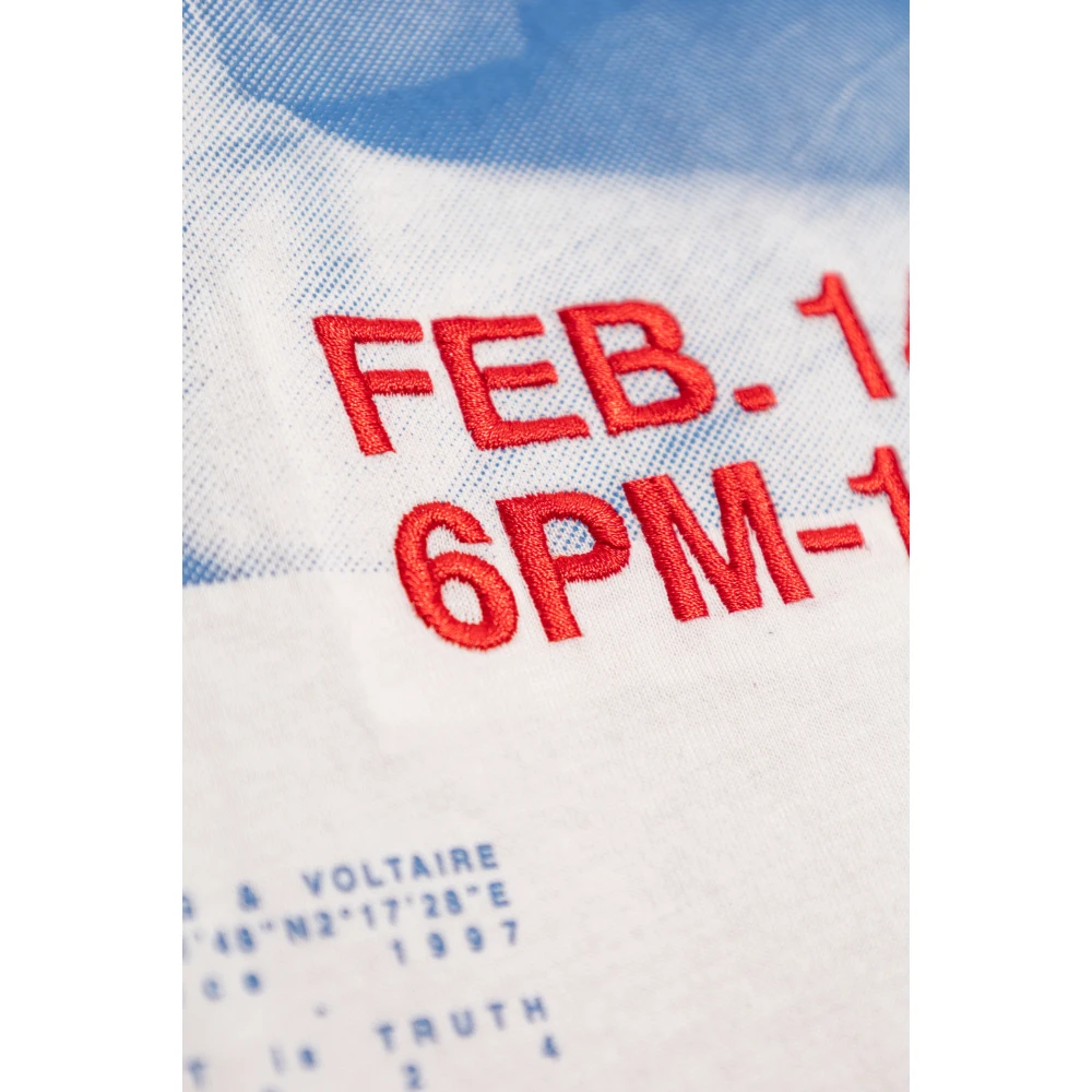 Zadig & Voltaire T-shirt met Woop-logo Pink Dames