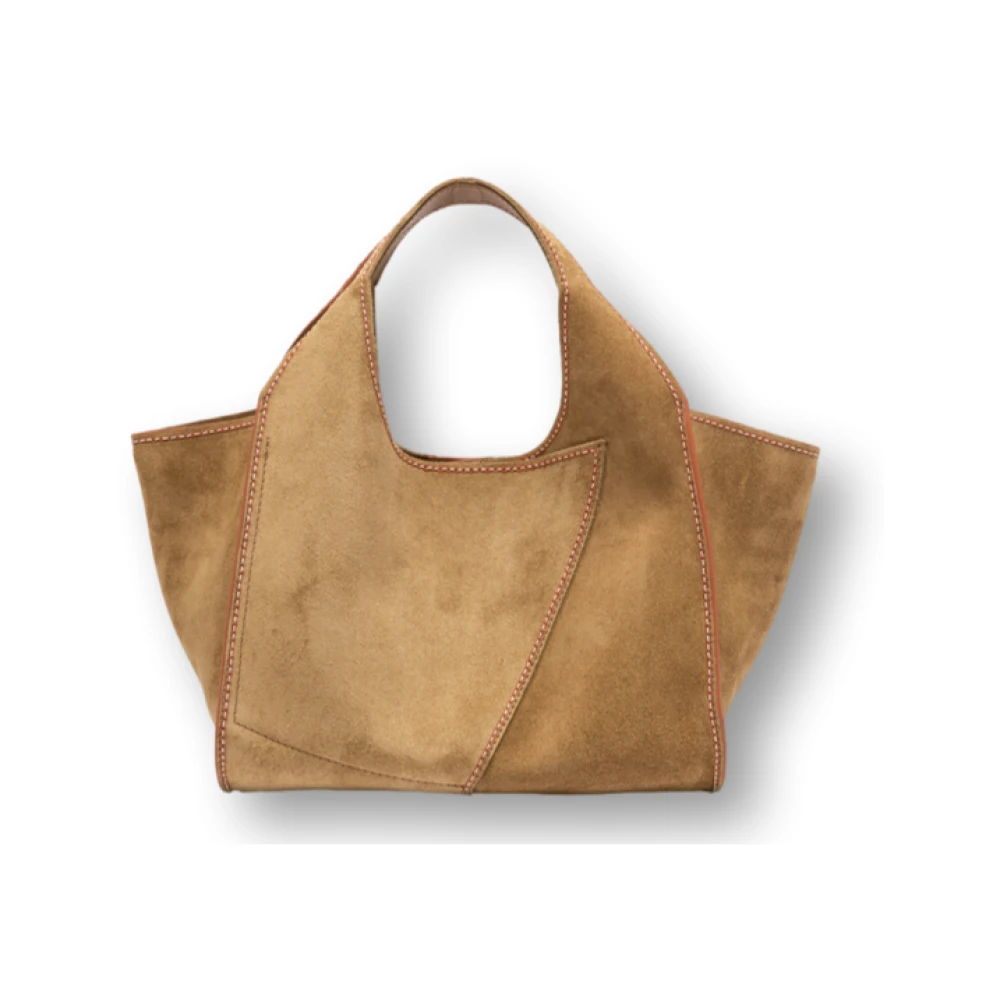 Gianni Chiarini Euforia Suède Shopper Tas Brown Dames