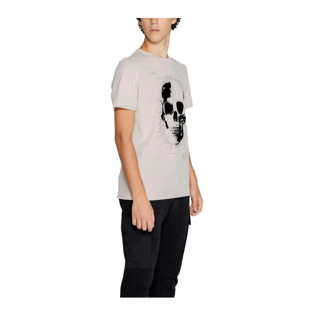 Antony Morato Beige Crew Neck Cotton T-Shirt Beige Heren