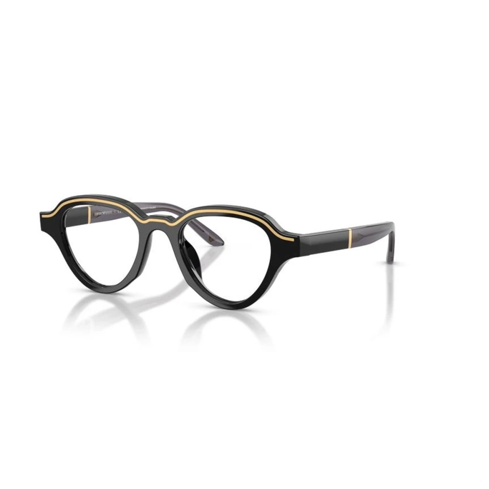 Emporio Armani Men's Black Optical Frame With Clip-On - Glasses - 47 Mm - Accessories