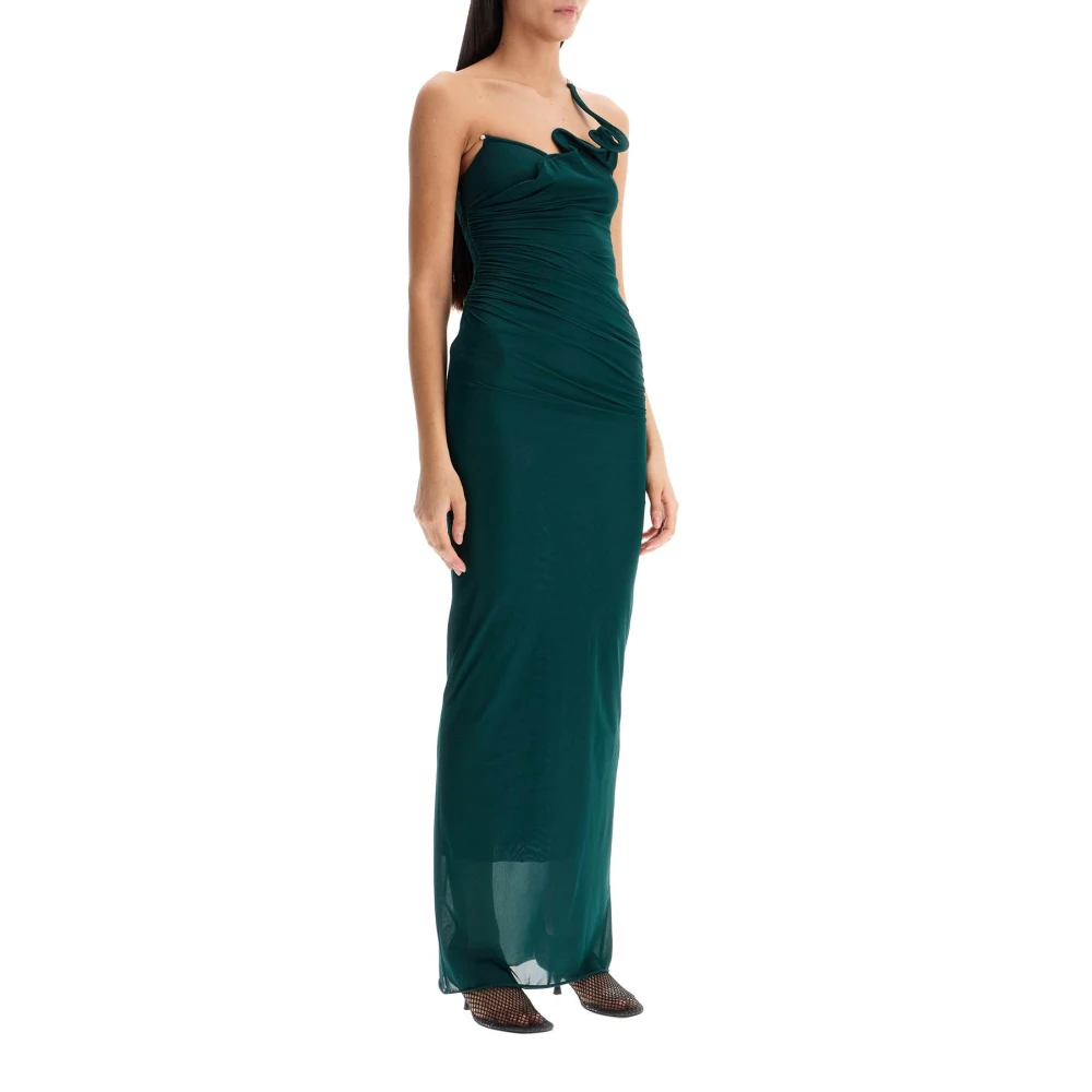 Christopher Esber Maxi Venus Jurk met Sculpturale Halslijn Green Dames