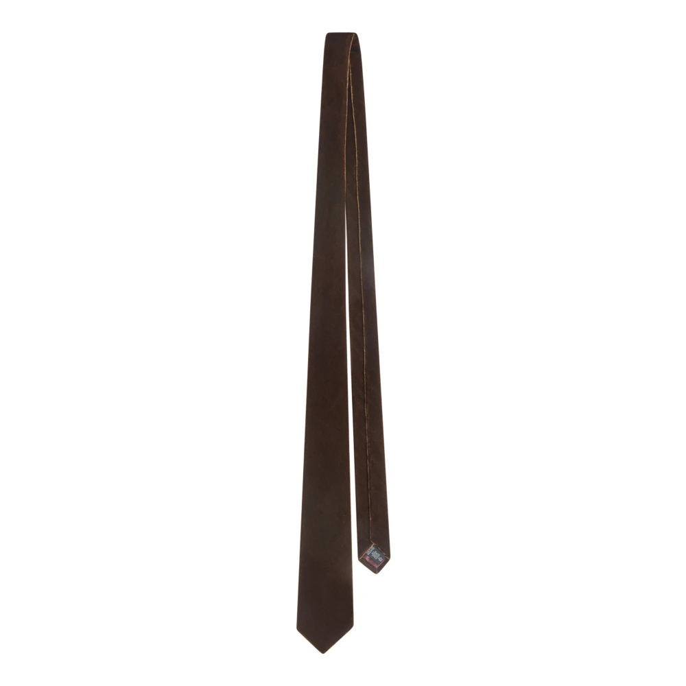 Emporio Armani Men's Brown Smooth Velvet Tie