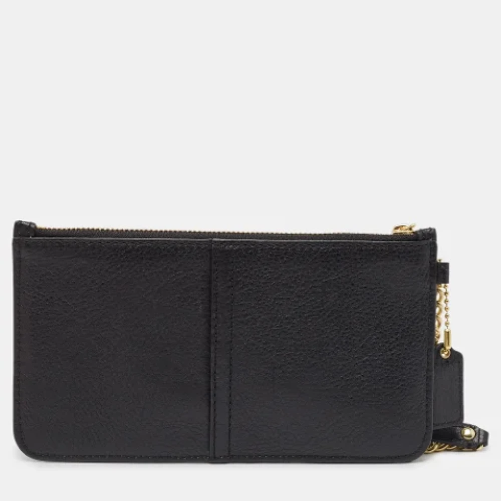 Coach Pre-owned Leather wallets Black Dames