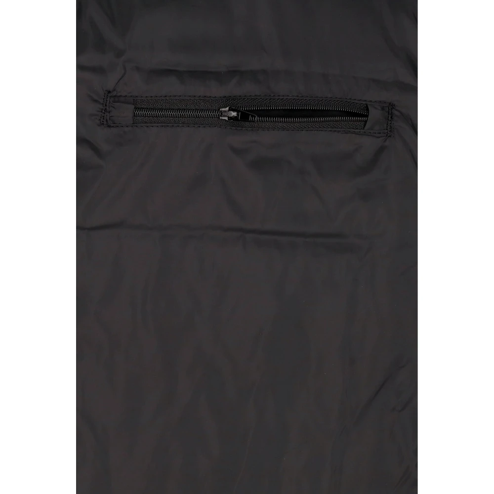 Obey Zwarte Donsjas met Jersey Kraag Black Heren