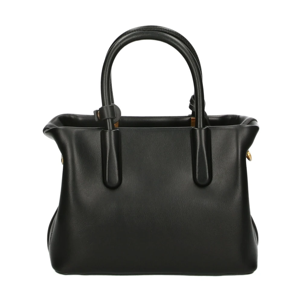 V73 Zwarte Schoudertas met Ritssluiting Black Dames