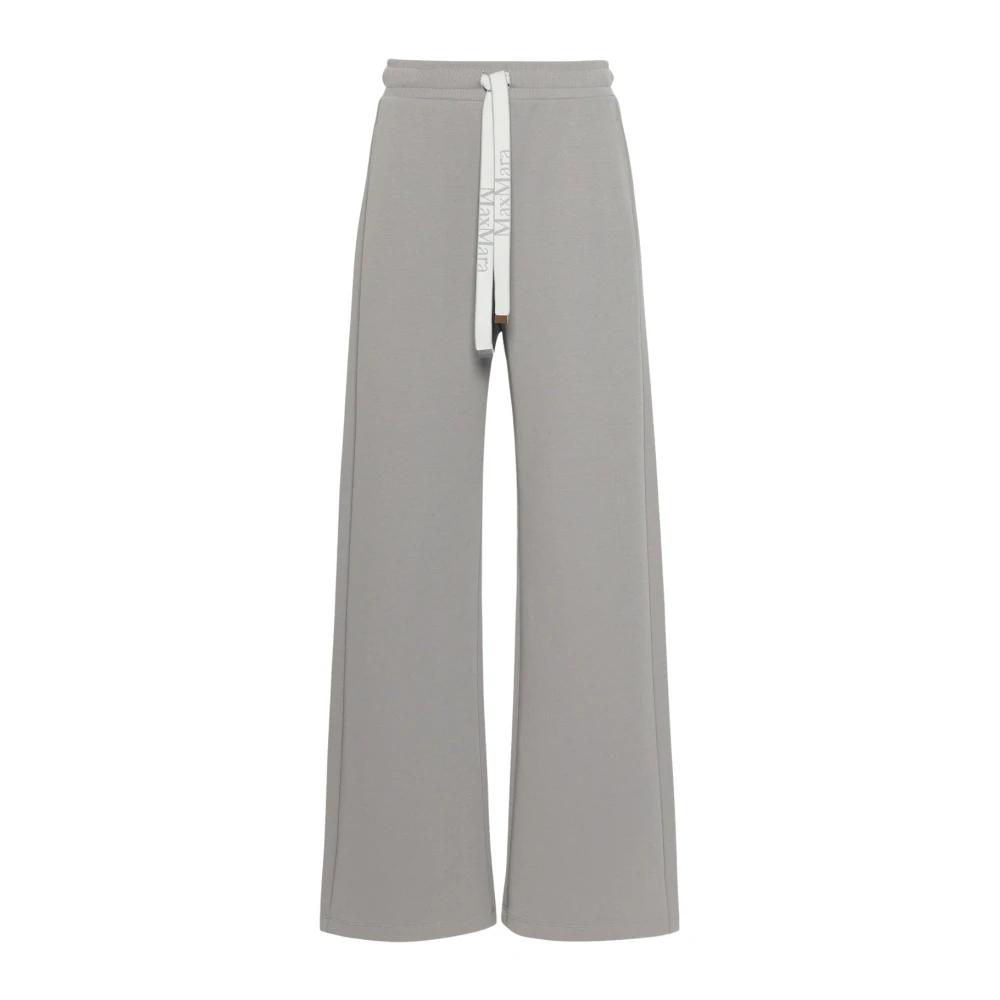 Max Mara Gray Wide Trousers - Female - Wide Trousers - S - Trousers