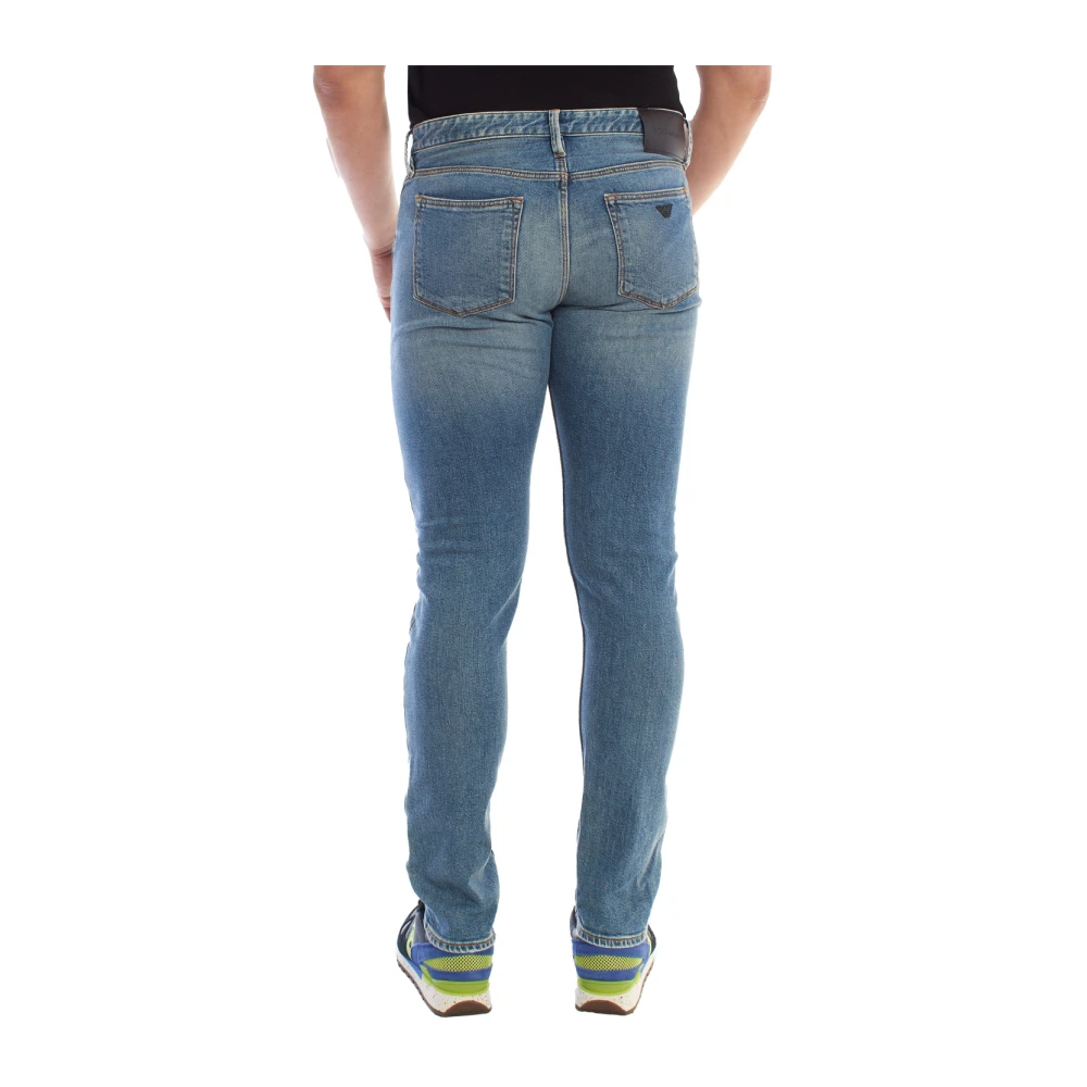 Emporio Armani Slim Fit Denim Jeans Blue Heren
