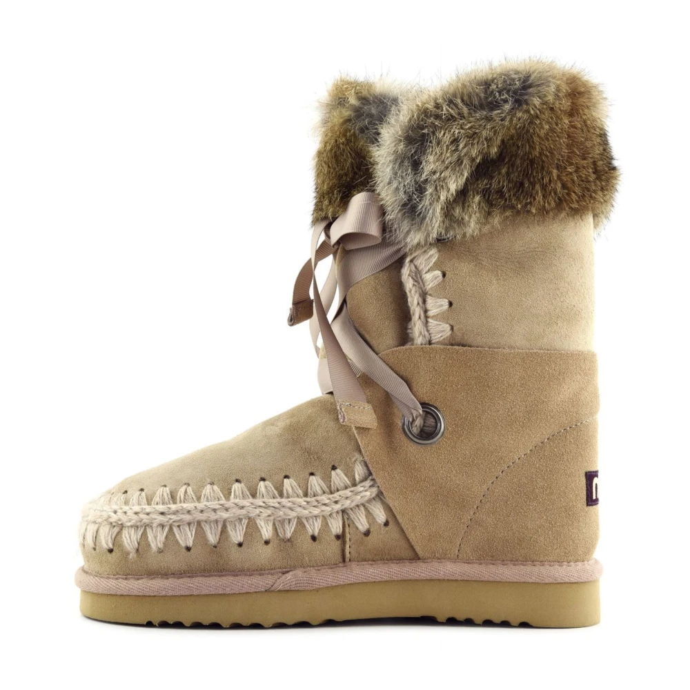 Mou Bruine Eskimo Veterschoenen Brown Dames