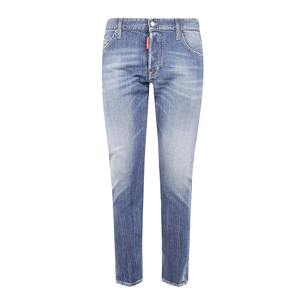 Dsquared2 Navy Blue Twist Jeans Blue Heren