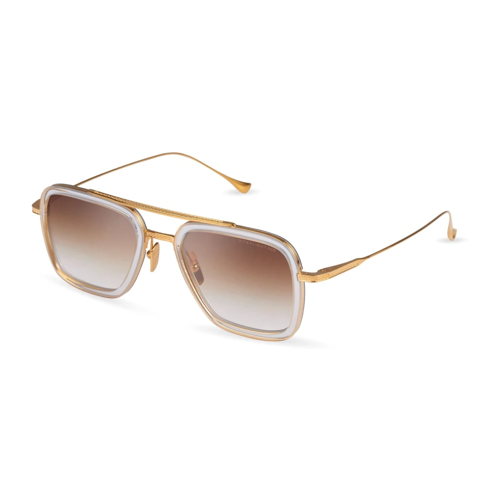 Dita Unisex Yellow Sunglasses, 52 Mm, Sunglasses Flight.006