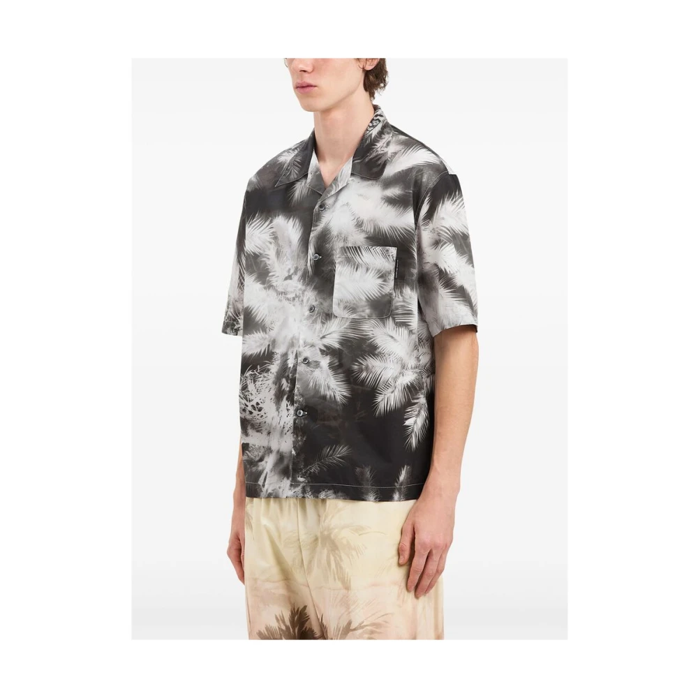 Palm Angels Zwarte Knoopshirt met Borstzak Black Heren