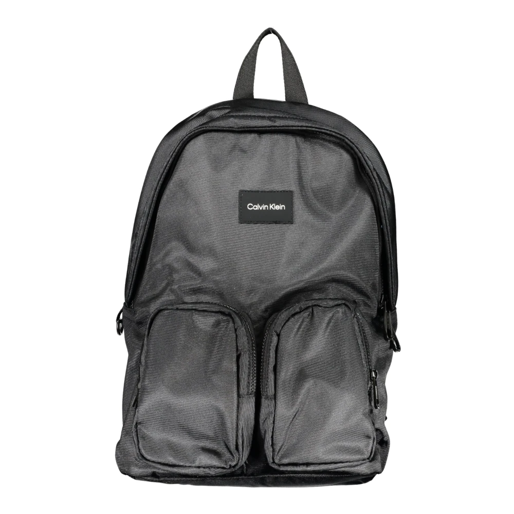 Calvin Klein Zwarte Heren Rugzak met Laptopvak Black Heren