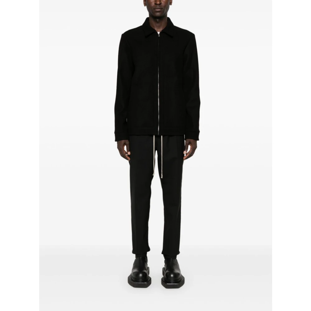 Rick Owens Zwarte Jassen voor een Stijlvolle Look Black Heren