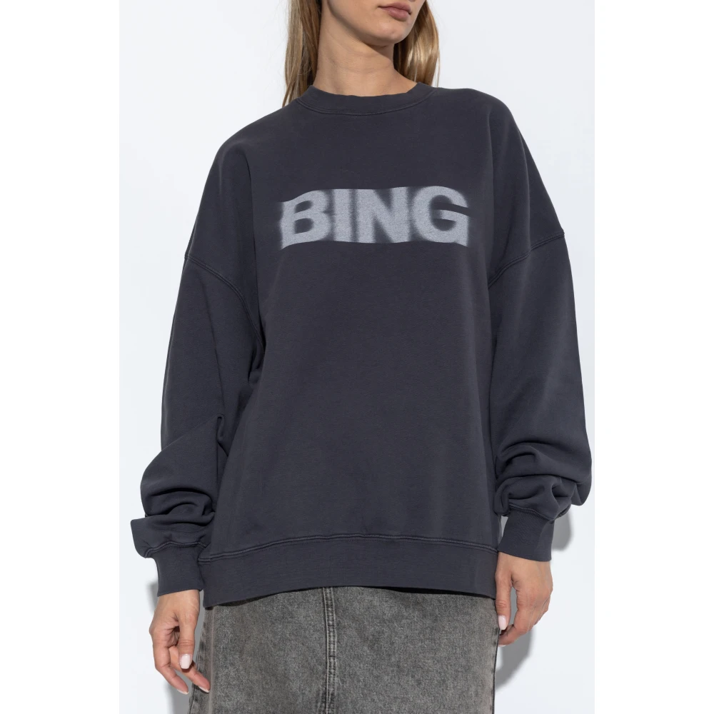 Anine Bing Sweatshirt met logo Gray Dames