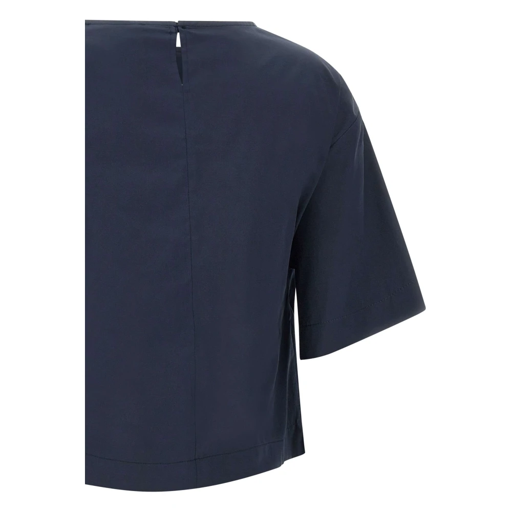 Kaos Midnight Blue Poplin Blouse Blue Dames