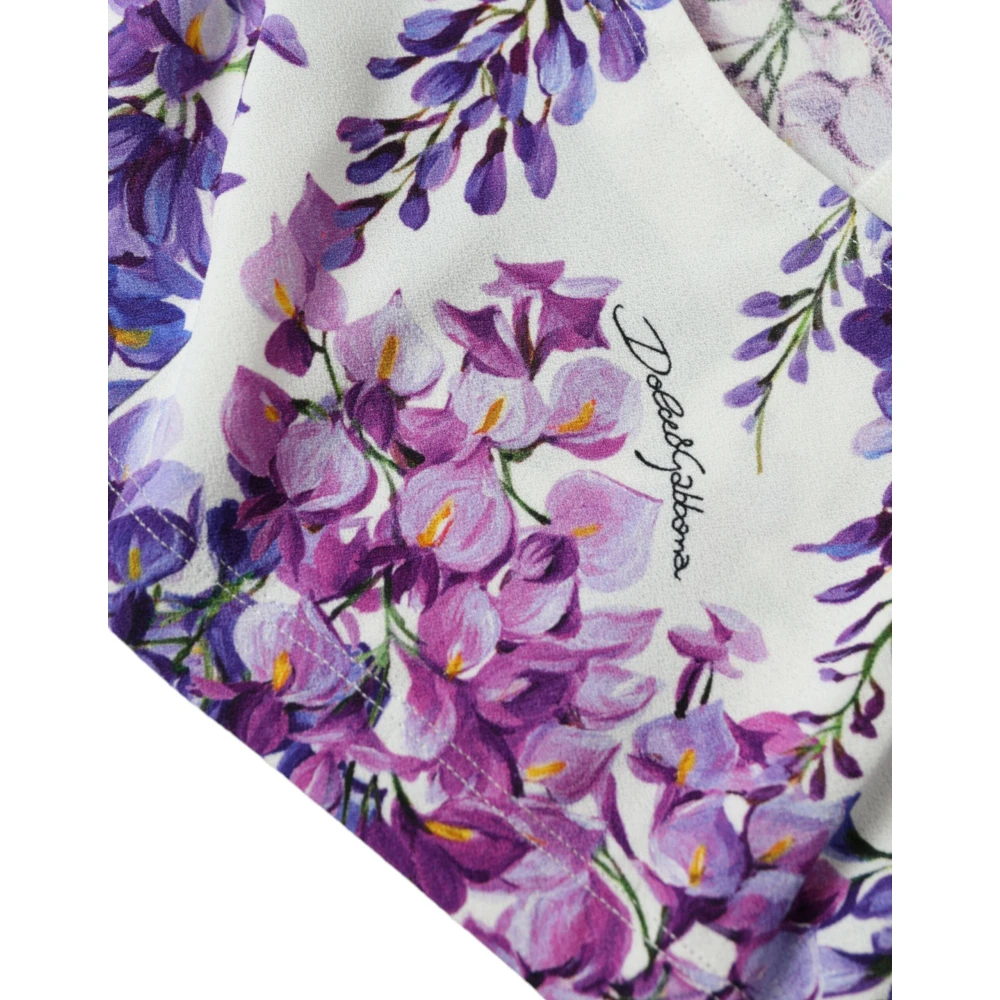 Dolce & Gabbana Bloemig Cropped Top Luxe Stijl Multicolor Dames