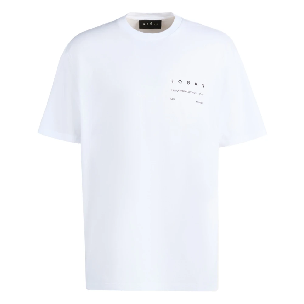 Hogan B001 Vit T-shirt White, Dam