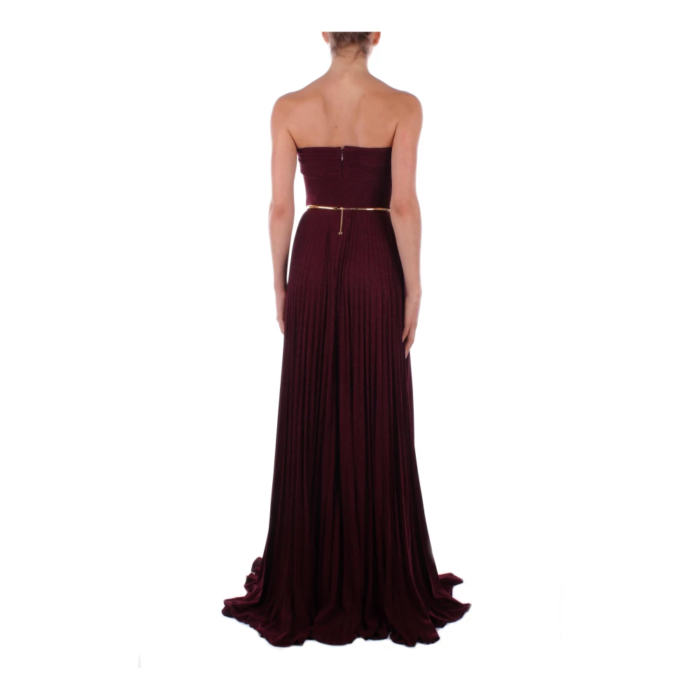 Elisabetta Franchi Red Carpet Jurken met Ritssluiting Red Dames