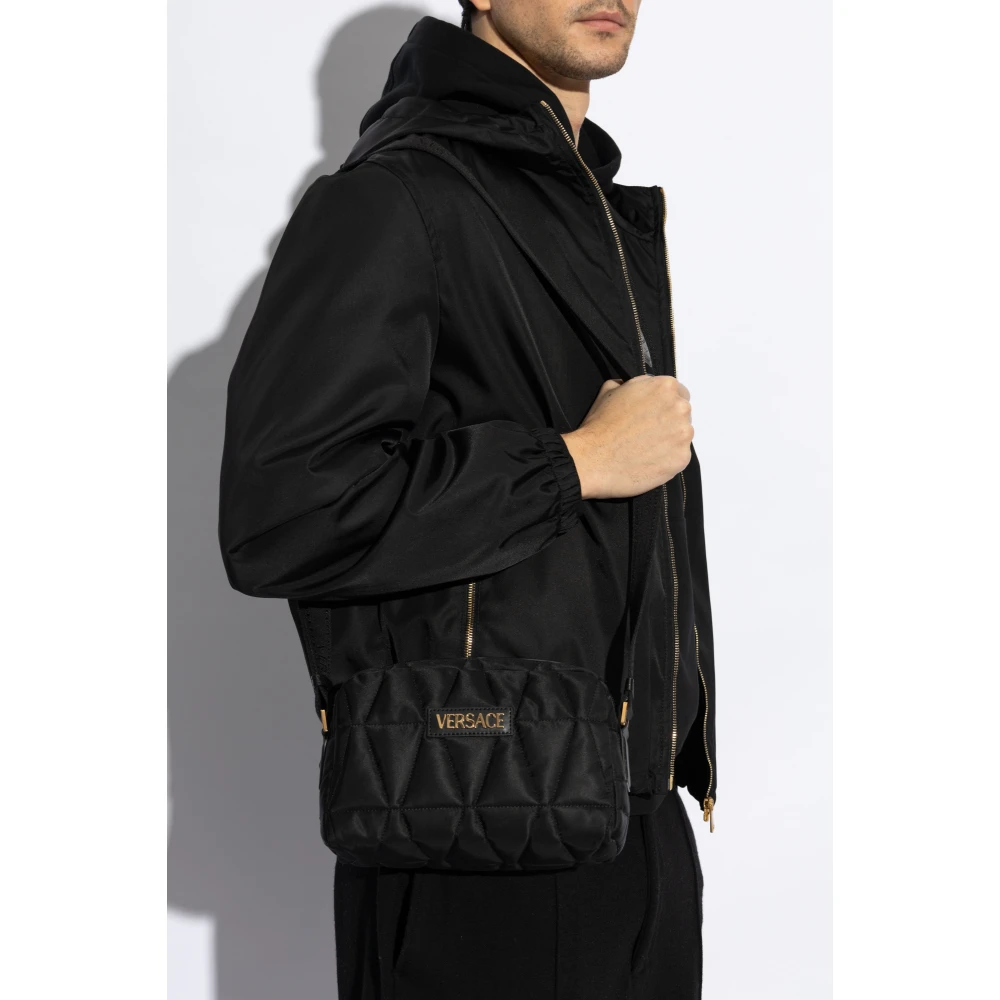 Versace Schoudertas met logo Black Heren