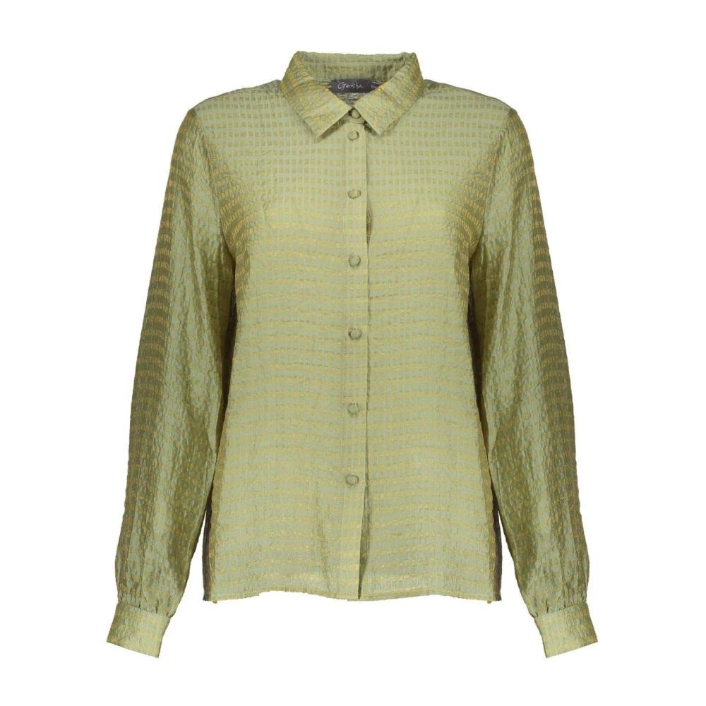 Geisha Mooie Blouse in Licht Groen Green Dames