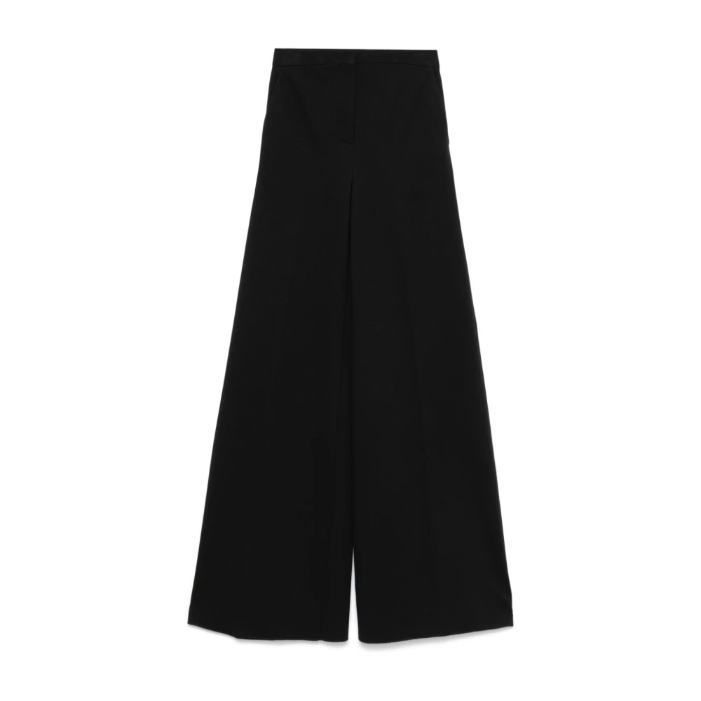 Max Mara Zwarte Broek met Verborgen Sluiting Black Dames