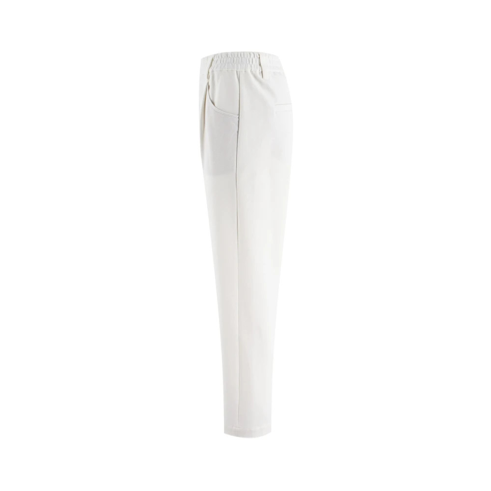 BRUNELLO CUCINELLI Slim-fit Trousers White Dames