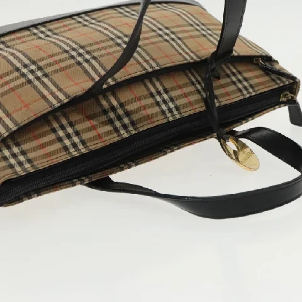 Burberry Vintage Pre-owned Canvas handbags Beige Dames