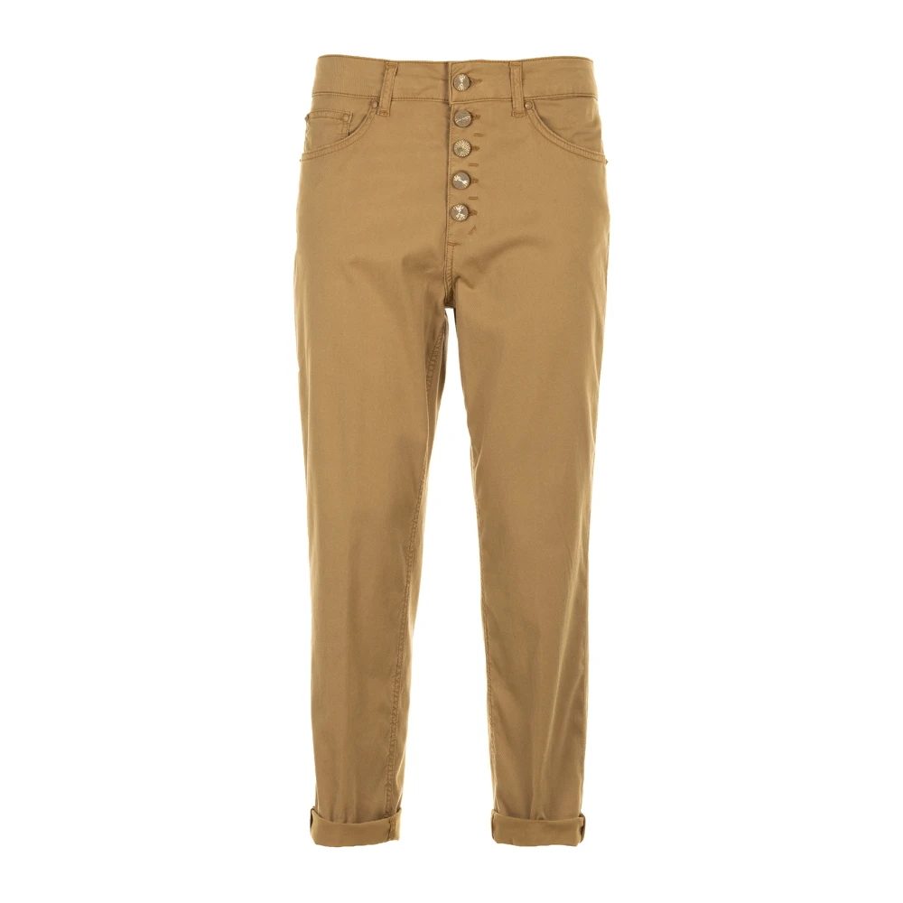 Dondup Cropped Jeans Beige Dames