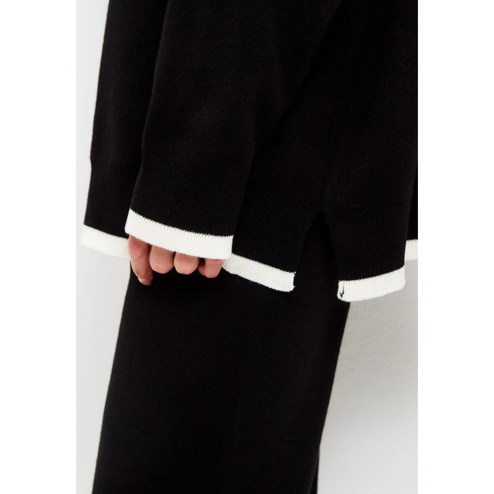 Cesare Gaspari Oversized Jogger set Zwart Black Dames