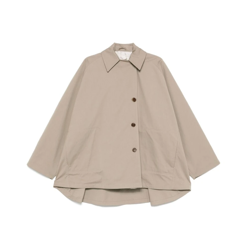 Remain Birger Christensen Beige Knopenjas met Zakken Beige Dames