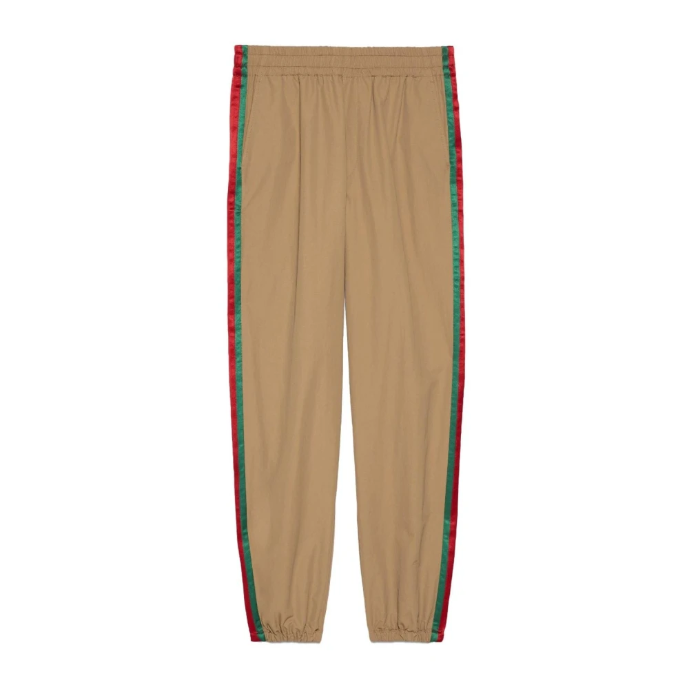 Gucci Groene Web-Stripe Track Pants Green Heren