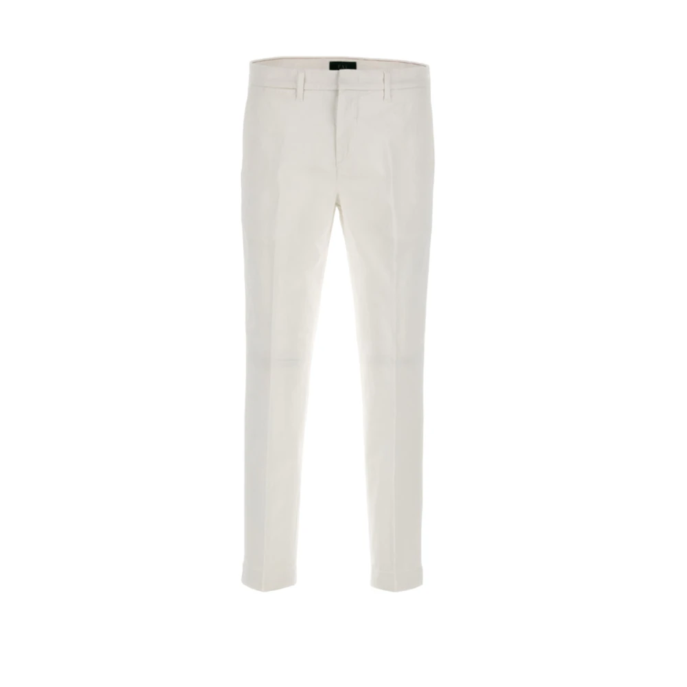 Fay Slim-fit Trousers White Heren