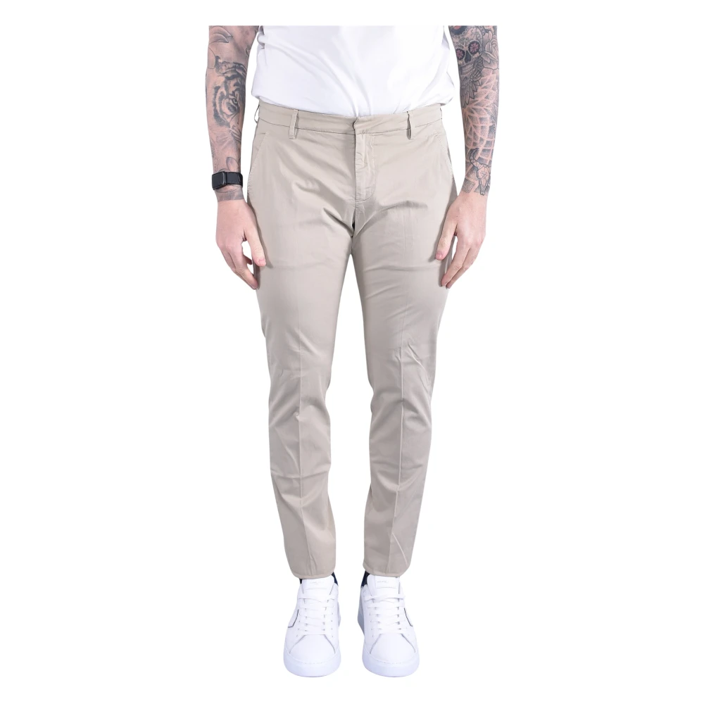 Dondup Men's Beige Chinos, W32, Gaubert Slim Chino