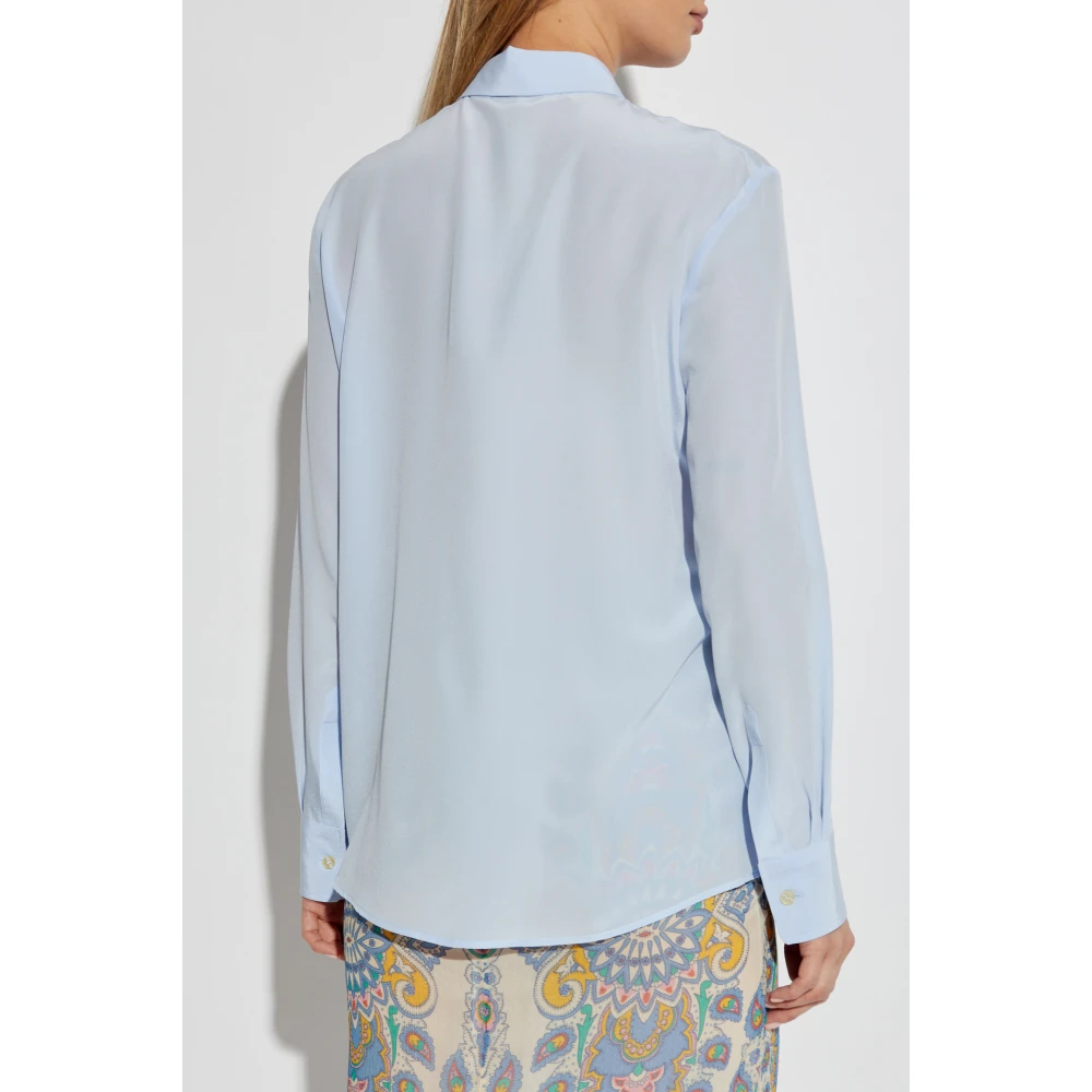 ETRO Zijden overhemd Blue Dames